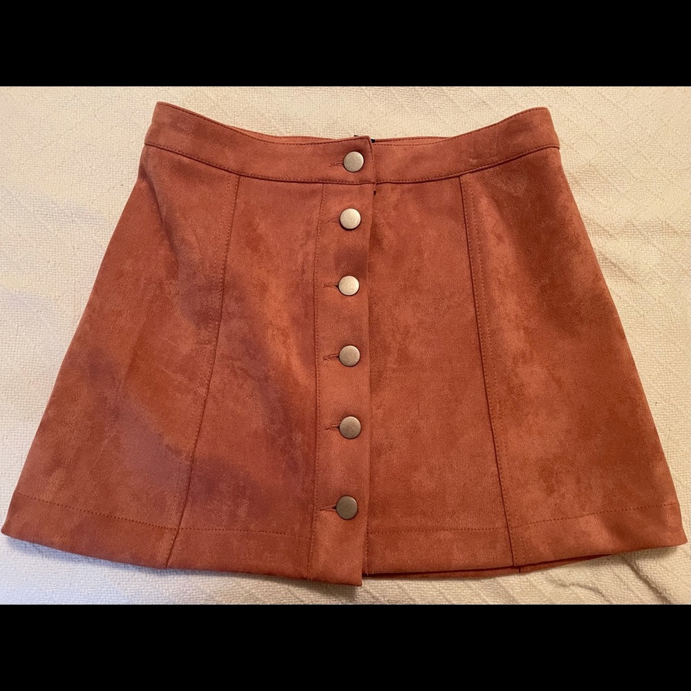 Button up mini skirt